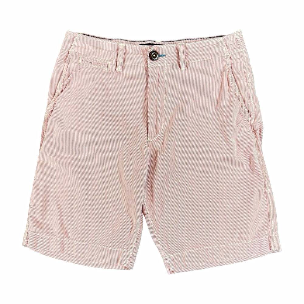 American Eagle Outfitters Men’s Red/White Stripe Chino Cotton Shorts Size 30